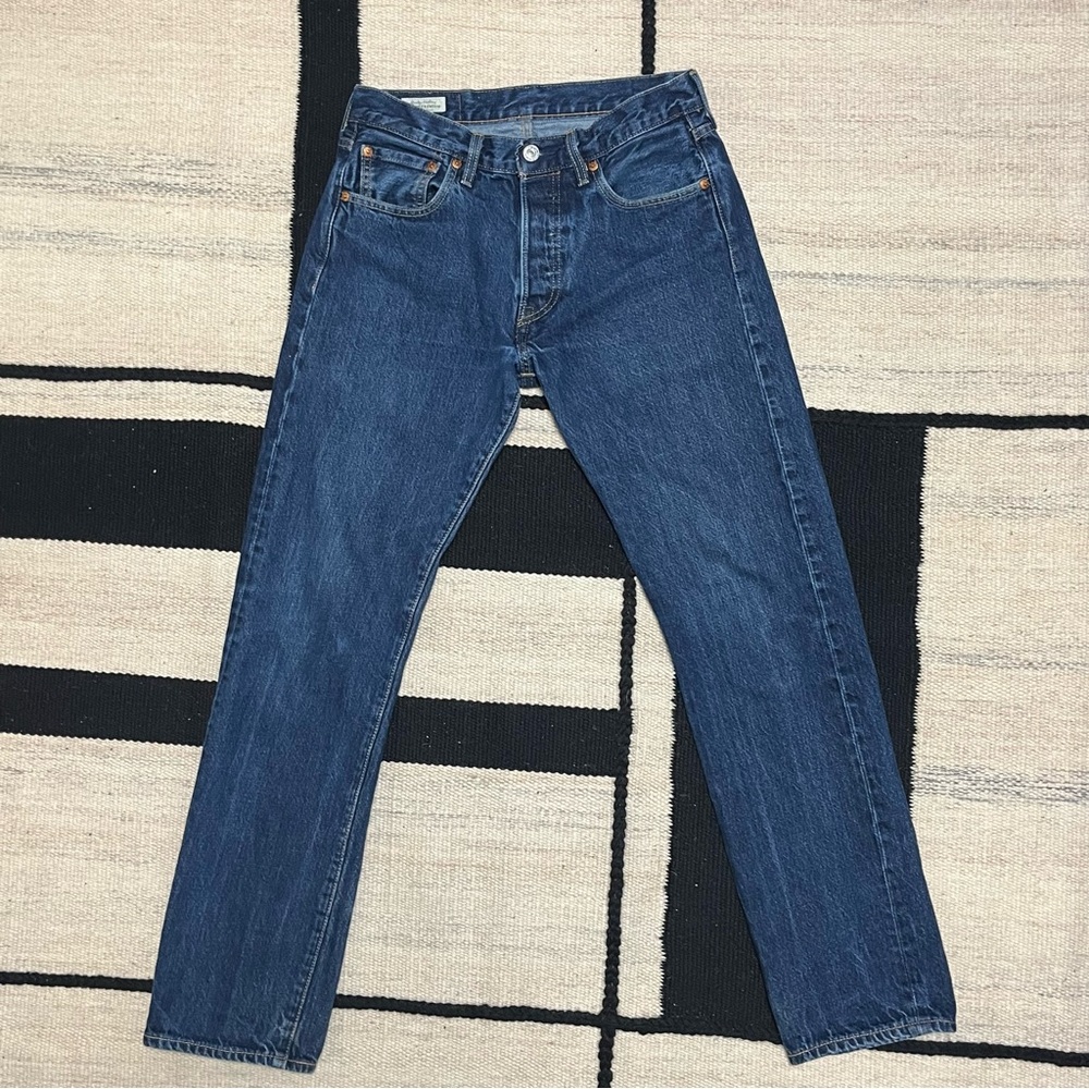 Levi’s Premium Faded 501 Dark Wash Jeans - 29x29